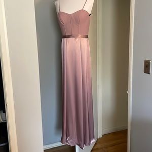 STYLE # CREPE CORSET BRIDESMAID DRESS WITH CHARMEUSE SKIRT David’s Bridal dress